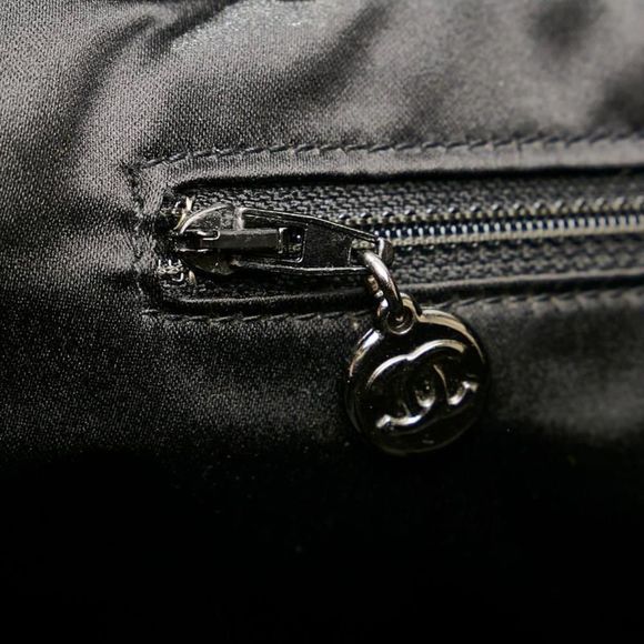 Chanel Triple Coco Mark Fringe Shoulder Bag Tote Bag Black - Picture 5 of 7